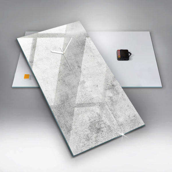 Vertical wall clock Concrete wall