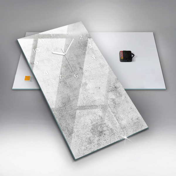 Vertical wall clock Concrete wall