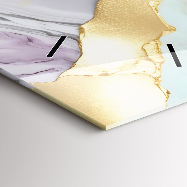 Vertical wall clock Marble pattern