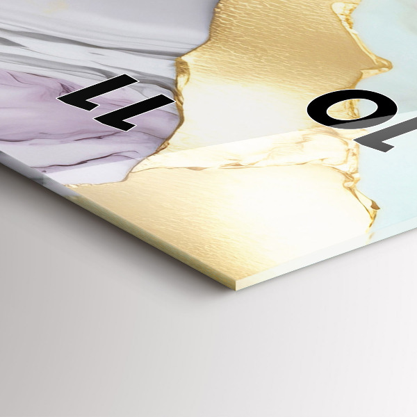 Vertical wall clock Marble pattern