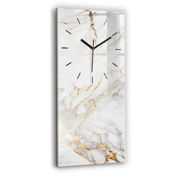 Vertical wall clock Decorative marble