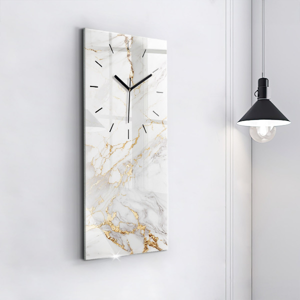 Vertical wall clock Decorative marble