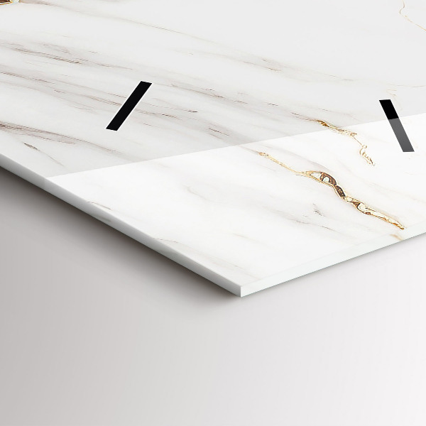 Vertical wall clock Decorative marble