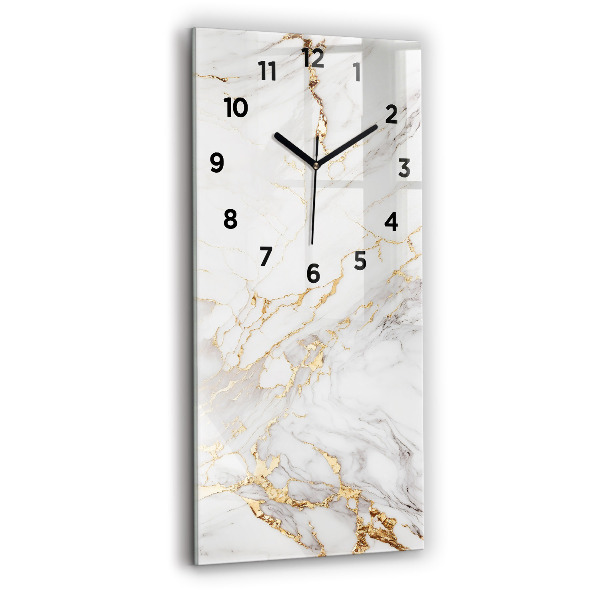 Vertical wall clock Decorative marble