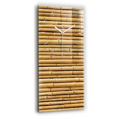 Vertical wall clock Bamboo sticks