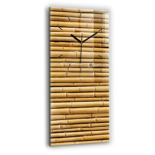 Vertical wall clock Bamboo sticks