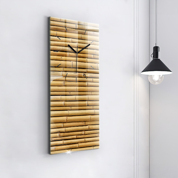 Vertical wall clock Bamboo sticks