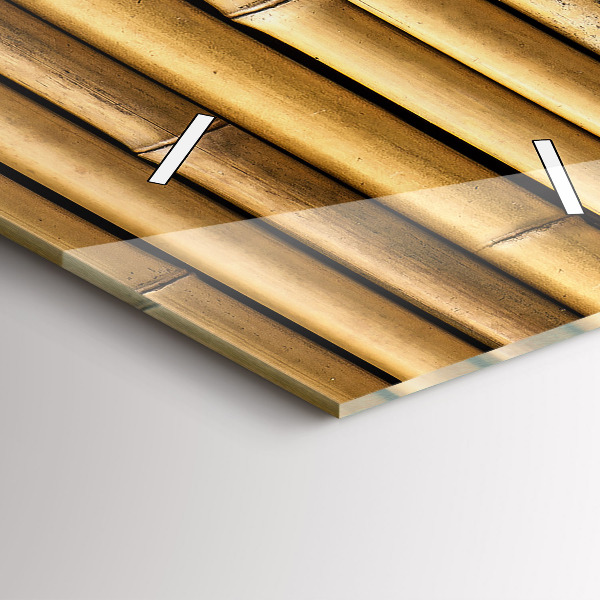 Vertical wall clock Bamboo sticks