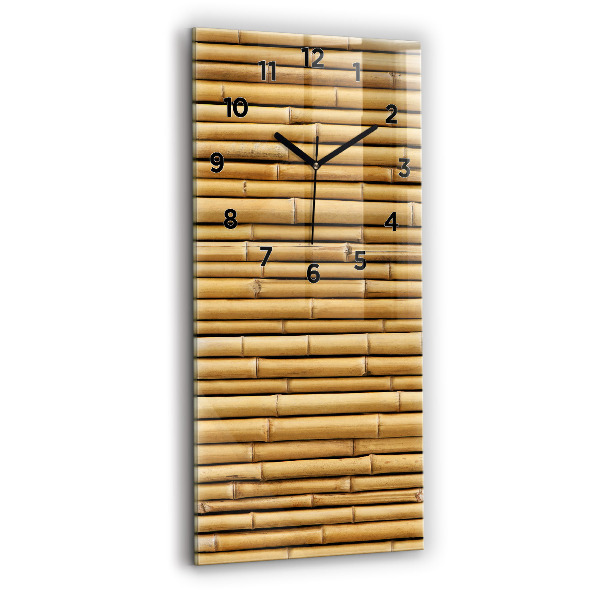 Vertical wall clock Bamboo sticks