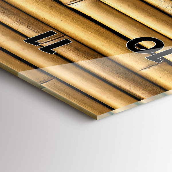 Vertical wall clock Bamboo sticks