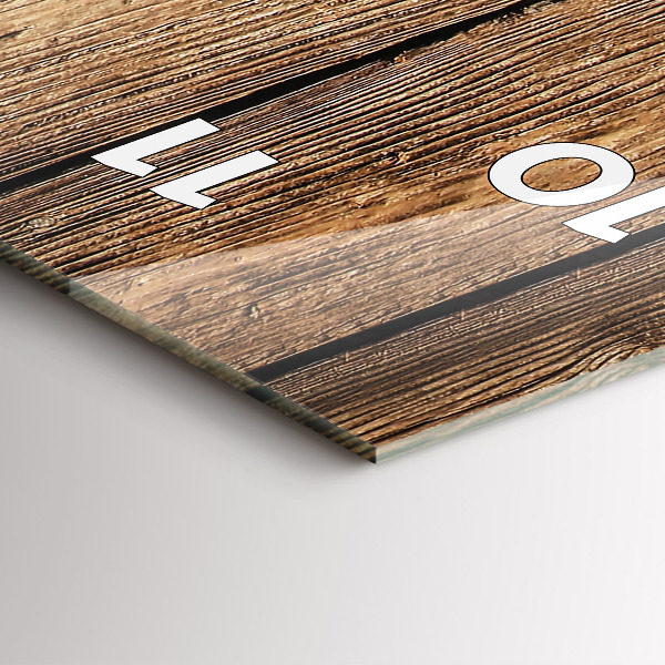 Vertical wall clock Wooden boards