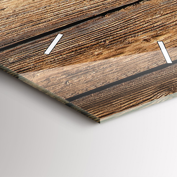 Vertical wall clock Wooden boards