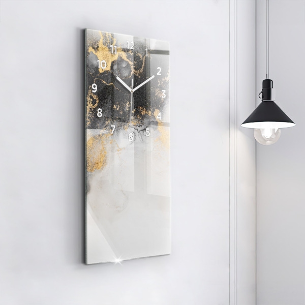 Vertical wall clock Artistic marble
