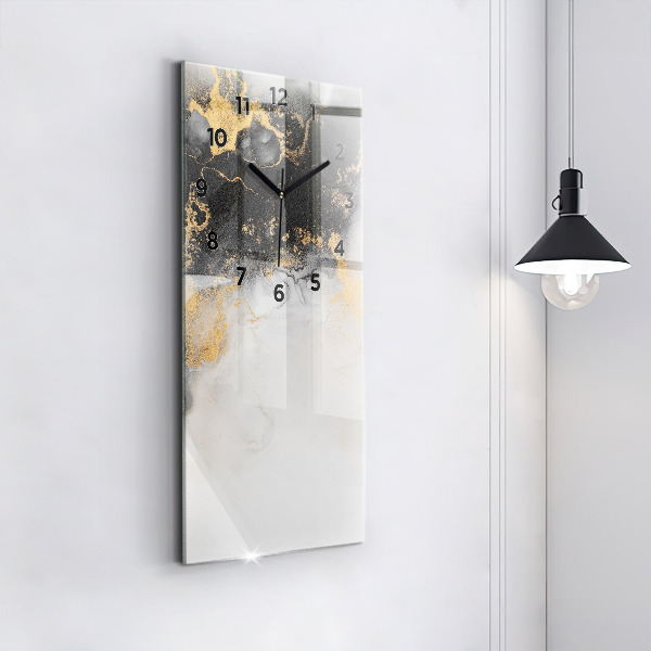 Vertical wall clock Artistic marble