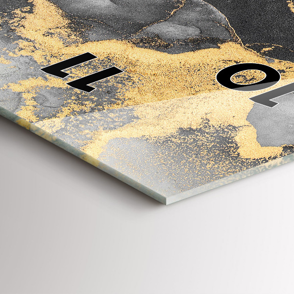 Vertical wall clock Artistic marble