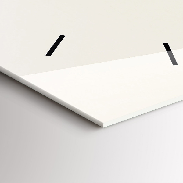 Vertical wall clock Blooming gypsophila flowers