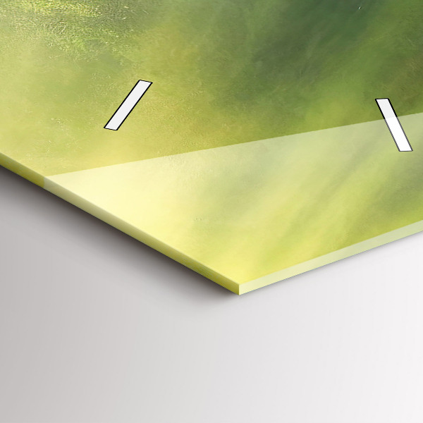 Vertical wall clock Waterfall and rocks