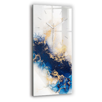 Vertical wall clock Marble pattern