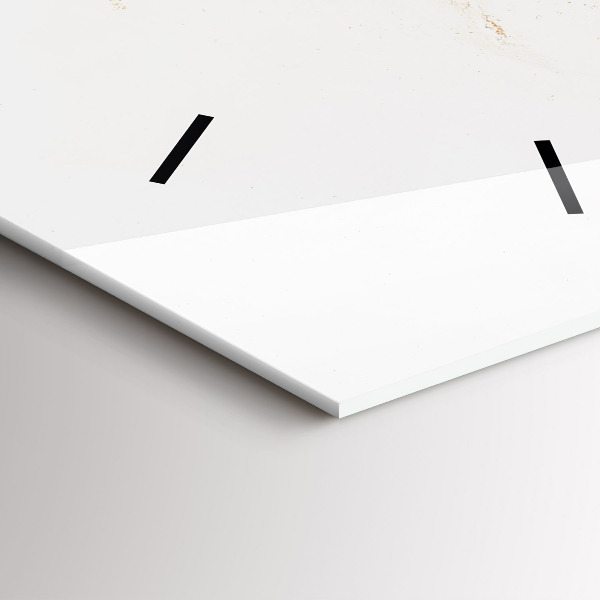 Vertical wall clock Marble pattern