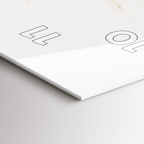 Vertical wall clock Marble pattern