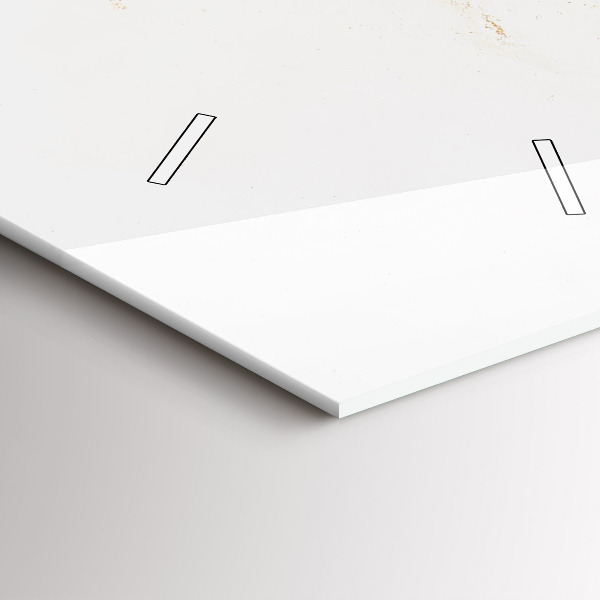 Vertical wall clock Marble pattern