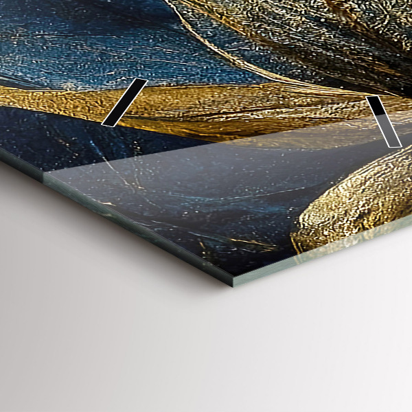 Vertical wall clock Decorative flowers