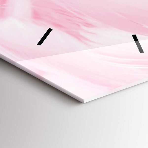 Vertical wall clock Feathers – abstract