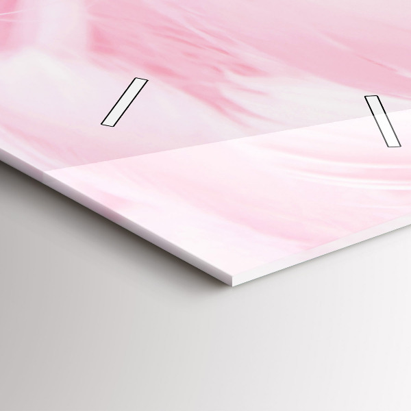 Vertical wall clock Feathers – abstract