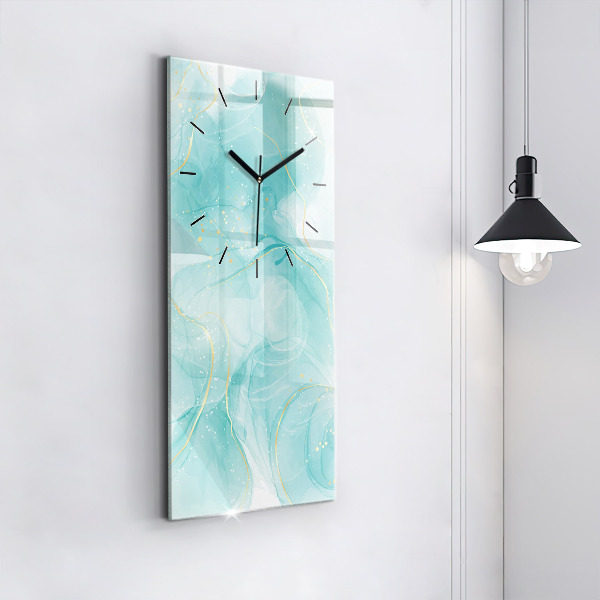 Vertical wall clock Abstract marble