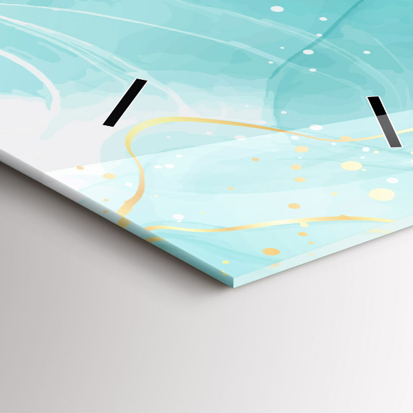 Vertical wall clock Abstract marble