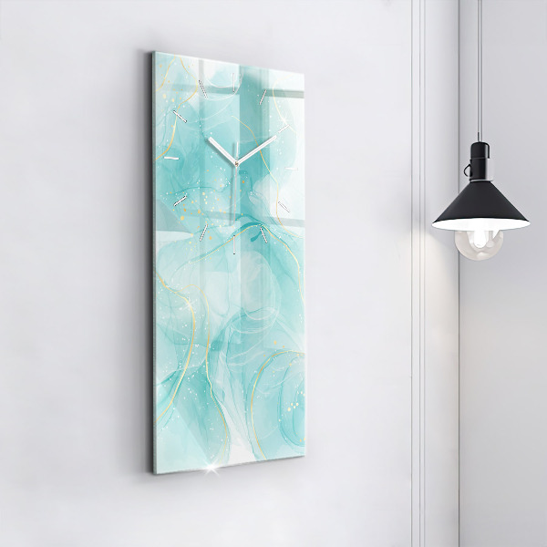 Vertical wall clock Abstract marble