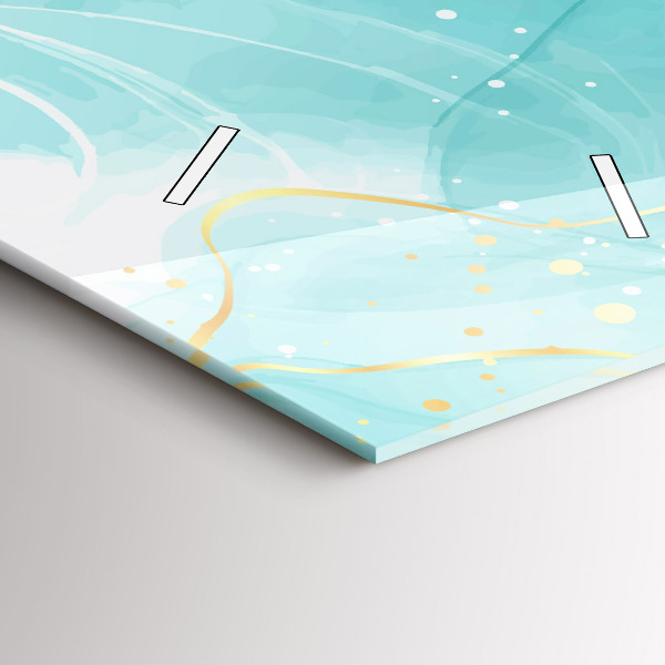 Vertical wall clock Abstract marble