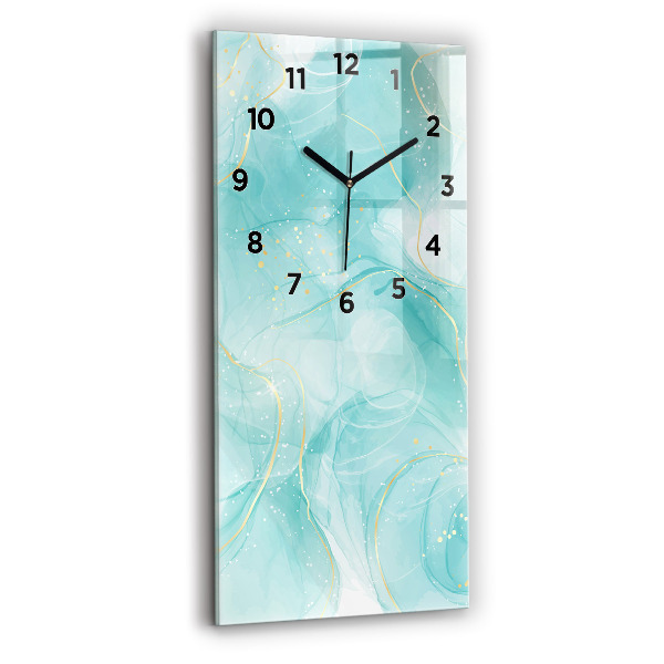Vertical wall clock Abstract marble