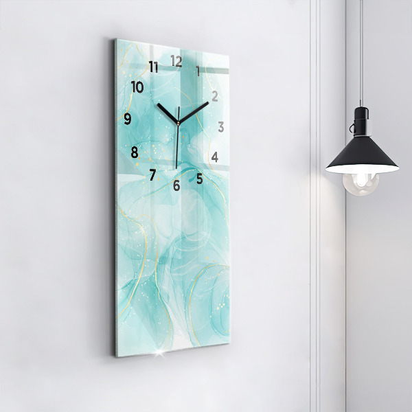 Vertical wall clock Abstract marble