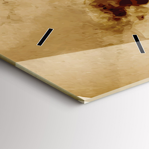 Vertical wall clock Abstraction spots