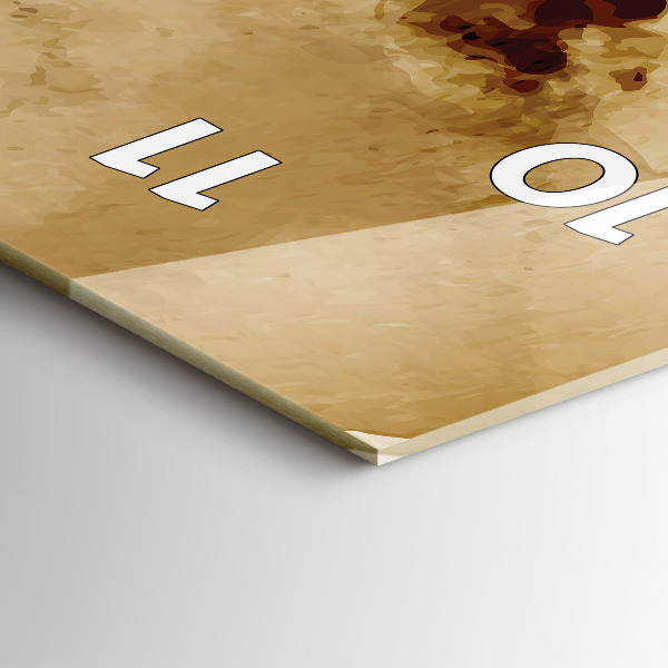 Vertical wall clock Abstraction spots