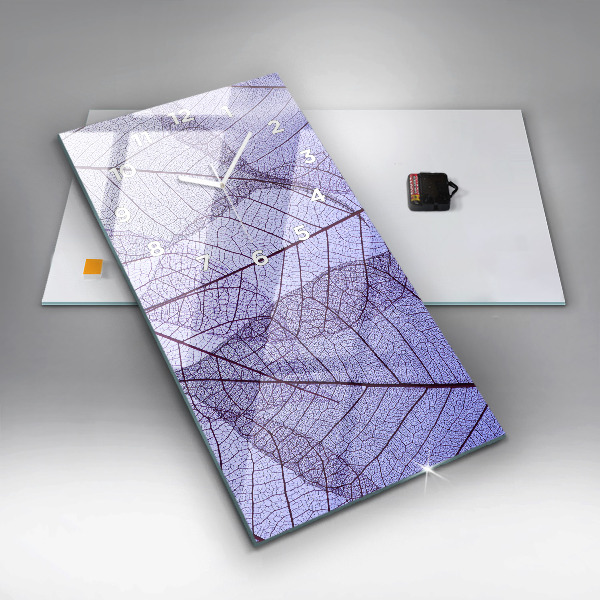 Vertical wall clock Leaves – nature