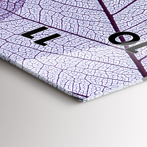 Vertical wall clock Leaves – nature