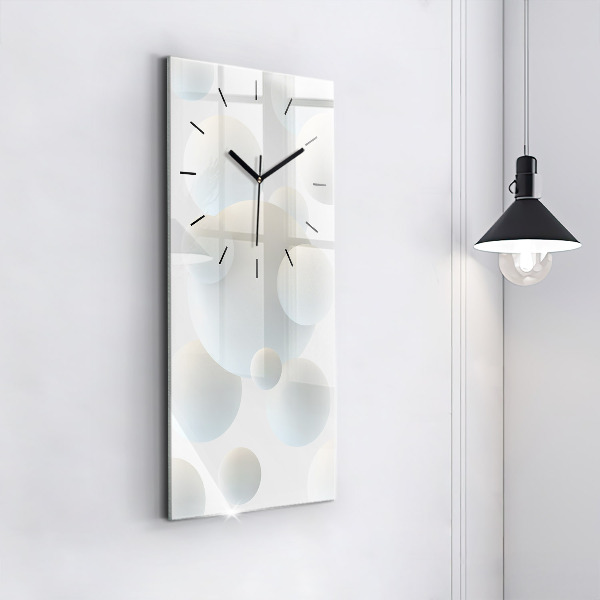 Vertical wall clock Balls abstract