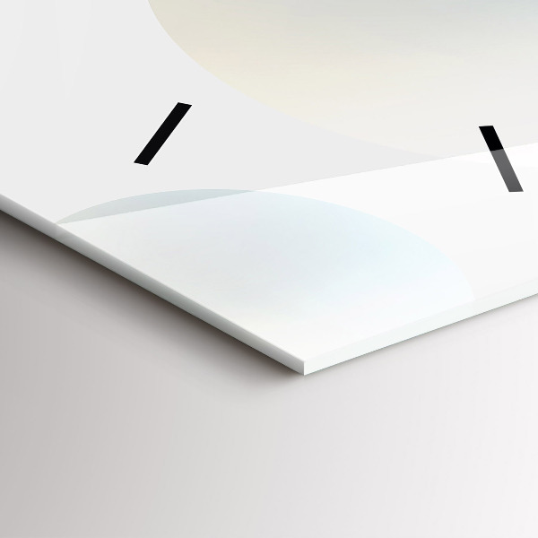 Vertical wall clock Balls abstract