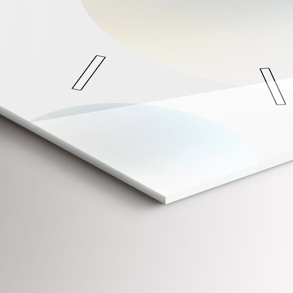 Vertical wall clock Balls abstract