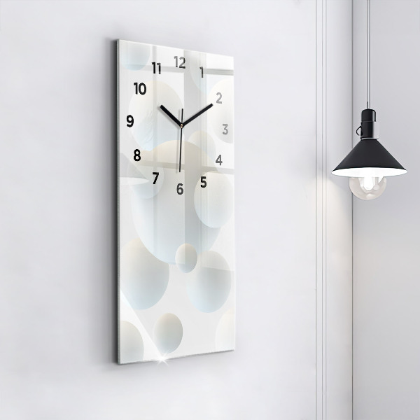 Vertical wall clock Balls abstract