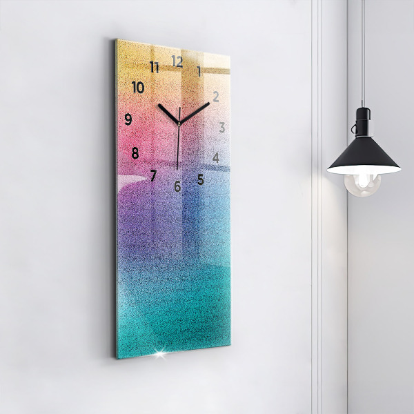 Vertical wall clock Gradient pattern