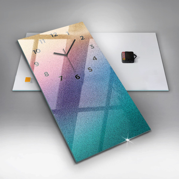 Vertical wall clock Gradient pattern