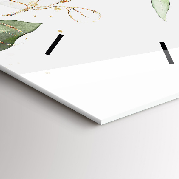 Vertical wall clock Abstraction leaves