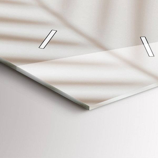 Vertical wall clock Creamy abstraction