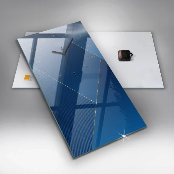 Vertical wall clock Decorative abstraction