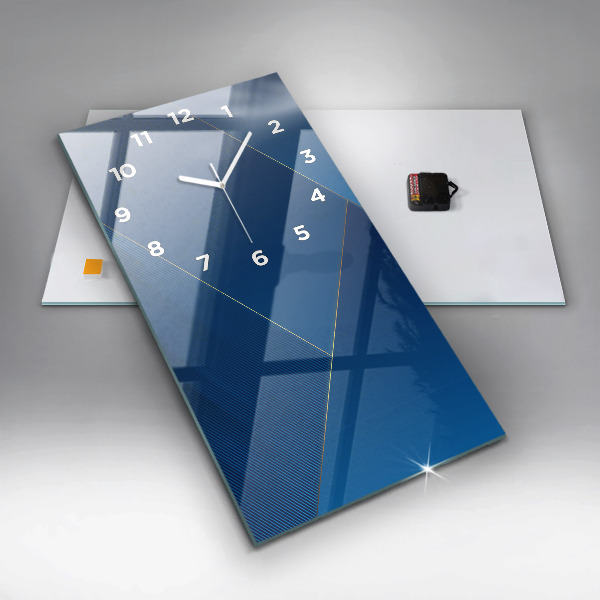 Vertical wall clock Decorative abstraction