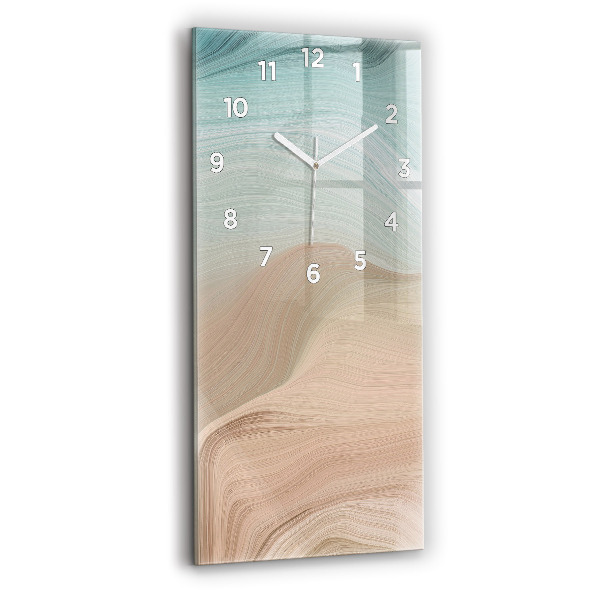 Vertical wall clock Wave abstraction