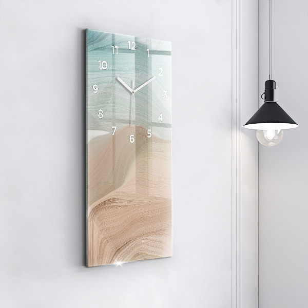 Vertical wall clock Wave abstraction